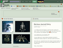 Tablet Screenshot of locusta.deviantart.com