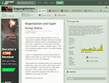 Tablet Screenshot of dragonagestories.deviantart.com