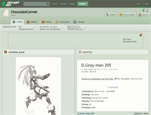 Tablet Screenshot of chocolatecornet.deviantart.com