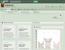 Tablet Screenshot of goldenbrook.deviantart.com