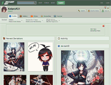 Tablet Screenshot of kotaru921.deviantart.com