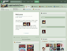 Tablet Screenshot of luigiscasadellatires.deviantart.com