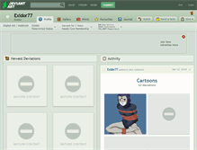 Tablet Screenshot of exidor77.deviantart.com