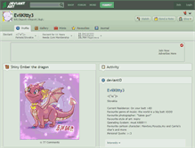 Tablet Screenshot of evilkitty3.deviantart.com