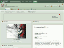 Tablet Screenshot of h16.deviantart.com