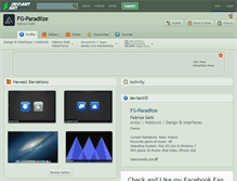 Tablet Screenshot of fg-paradiize.deviantart.com