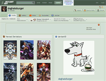 Tablet Screenshot of doghateburger.deviantart.com