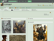 Tablet Screenshot of greatkingpest.deviantart.com