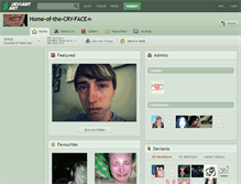 Tablet Screenshot of home-of-the-cry-face.deviantart.com