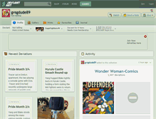 Tablet Screenshot of gvsgdude89.deviantart.com