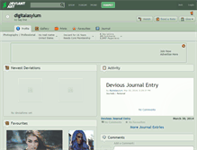 Tablet Screenshot of digitalasylum.deviantart.com
