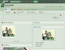 Tablet Screenshot of cecil-x-rydia.deviantart.com