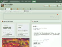 Tablet Screenshot of claudiu2000.deviantart.com