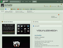 Tablet Screenshot of myvisualize.deviantart.com