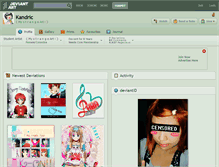 Tablet Screenshot of kandric.deviantart.com