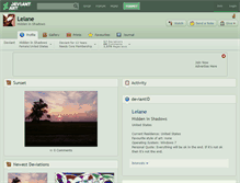 Tablet Screenshot of lelane.deviantart.com