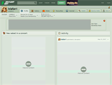 Tablet Screenshot of lolafan1.deviantart.com