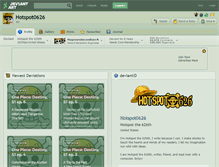 Tablet Screenshot of hotspot0626.deviantart.com