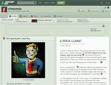 Tablet Screenshot of crimsomnia.deviantart.com