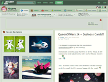 Tablet Screenshot of hyzave.deviantart.com