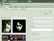 Tablet Screenshot of notnothing.deviantart.com