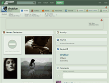 Tablet Screenshot of dinablue.deviantart.com