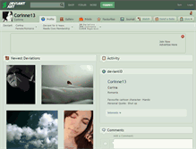 Tablet Screenshot of corinne13.deviantart.com