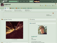 Tablet Screenshot of longhorns5.deviantart.com