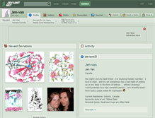 Tablet Screenshot of jen-van.deviantart.com