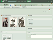 Tablet Screenshot of lancent.deviantart.com