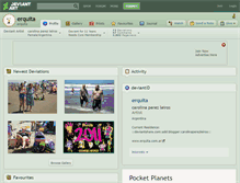 Tablet Screenshot of erquita.deviantart.com