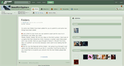 Desktop Screenshot of beautiful-equine.deviantart.com