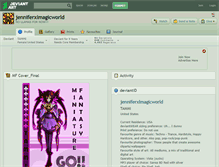 Tablet Screenshot of jenniferxlmagicworld.deviantart.com