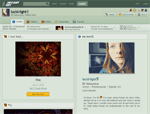 Tablet Screenshot of lucid-light.deviantart.com