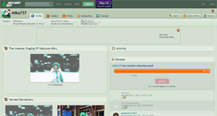 Desktop Screenshot of miku737.deviantart.com