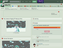 Tablet Screenshot of miku737.deviantart.com