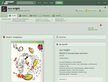Tablet Screenshot of nyx-xnight.deviantart.com
