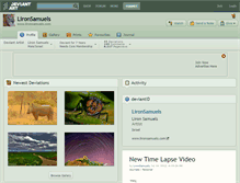Tablet Screenshot of lironsamuels.deviantart.com
