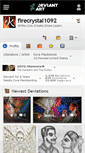Mobile Screenshot of firecrystal1092.deviantart.com