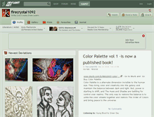 Tablet Screenshot of firecrystal1092.deviantart.com