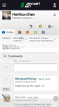 Mobile Screenshot of hentsu-chan.deviantart.com