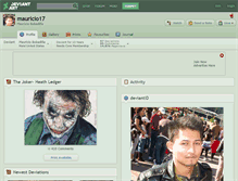 Tablet Screenshot of mauricio17.deviantart.com