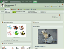 Tablet Screenshot of mamie-adopts-15.deviantart.com