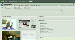 Desktop Screenshot of freeflyingwolf.deviantart.com