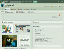 Tablet Screenshot of freeflyingwolf.deviantart.com
