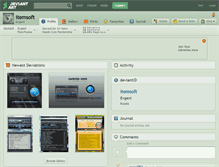 Tablet Screenshot of itemsoft.deviantart.com