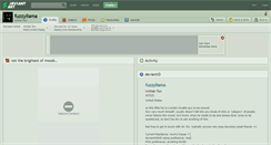 Desktop Screenshot of fuzzyllama.deviantart.com