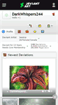 Mobile Screenshot of darkwhispers244.deviantart.com