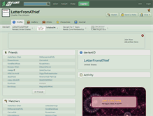 Tablet Screenshot of letterfromathief.deviantart.com