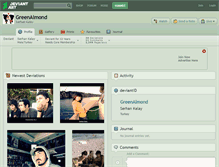 Tablet Screenshot of greenalmond.deviantart.com